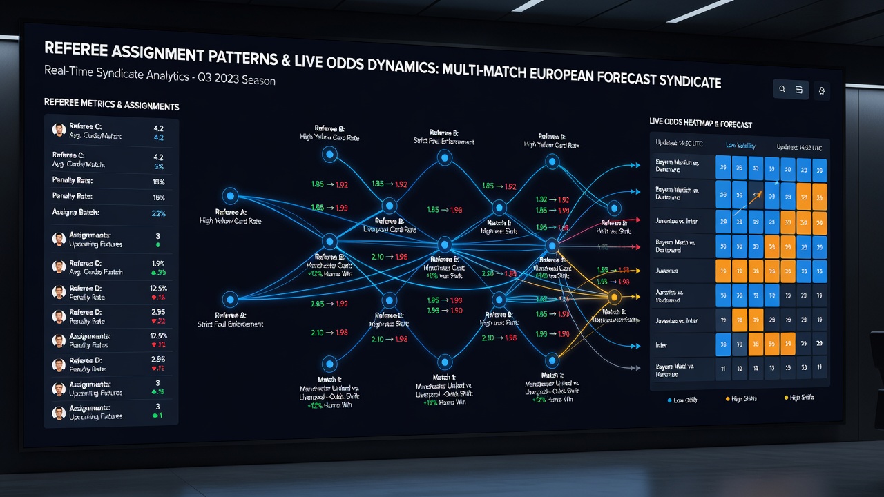 Datenanalyse zu Schiedsrichtermustern und Live-Quoten in Fußball-Syndikaten